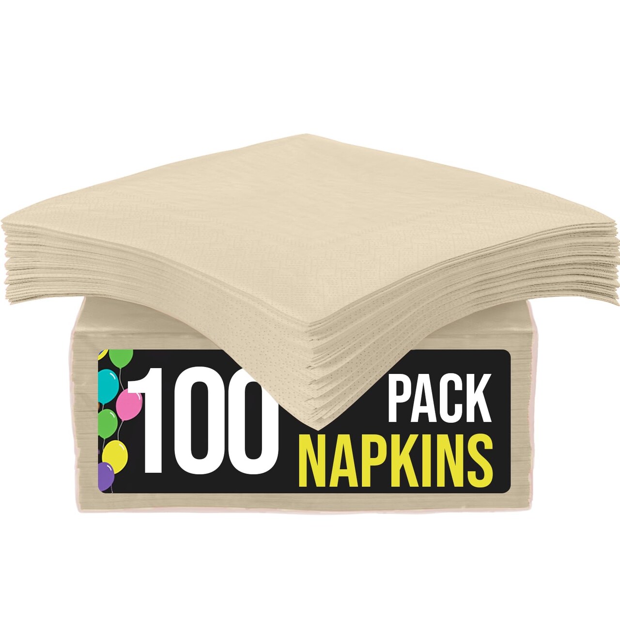 Party Solids Paper Napkins Disposable Everyday 100 Pcs 2 Ply Napkins Paper Everyday For Parties & Party Supplies